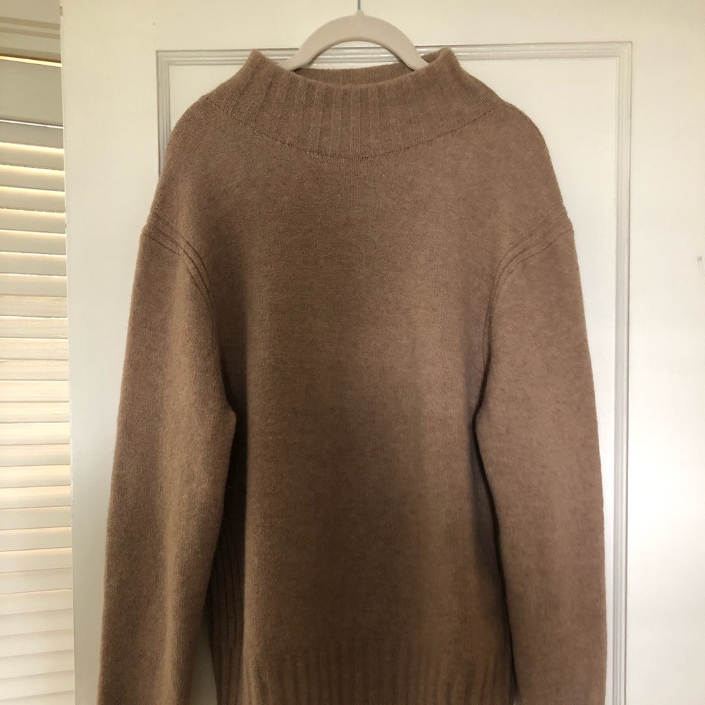 J. Crew Supersoft Mock in Mushroom, Large